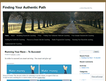Tablet Screenshot of findingyourauthenticpath.wordpress.com