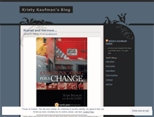 Tablet Screenshot of kristykaufman.wordpress.com