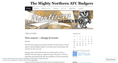 Desktop Screenshot of northernbadgers.wordpress.com