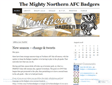 Tablet Screenshot of northernbadgers.wordpress.com