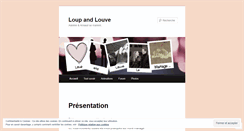 Desktop Screenshot of loupandlouve.wordpress.com