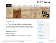 Tablet Screenshot of flap2009.wordpress.com