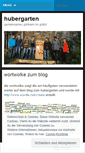 Mobile Screenshot of hubergarten.wordpress.com