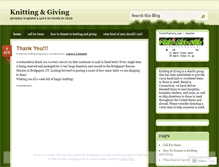 Tablet Screenshot of knittingandgiving.wordpress.com