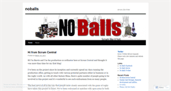 Desktop Screenshot of noballs.wordpress.com