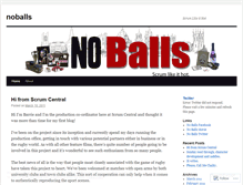 Tablet Screenshot of noballs.wordpress.com