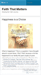 Mobile Screenshot of faiththatmatters.wordpress.com