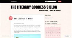 Desktop Screenshot of literarygoddess.wordpress.com