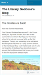 Mobile Screenshot of literarygoddess.wordpress.com