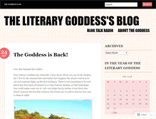 Tablet Screenshot of literarygoddess.wordpress.com