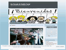 Tablet Screenshot of gestionsocial.wordpress.com
