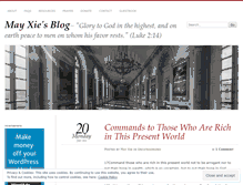Tablet Screenshot of mayxie.wordpress.com