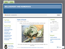 Tablet Screenshot of belligerentandnumerous.wordpress.com
