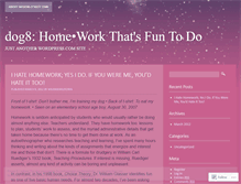 Tablet Screenshot of dog8.wordpress.com