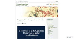 Desktop Screenshot of anwerqureishi.wordpress.com