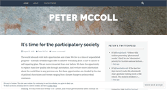 Desktop Screenshot of petermccoll.wordpress.com