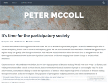 Tablet Screenshot of petermccoll.wordpress.com