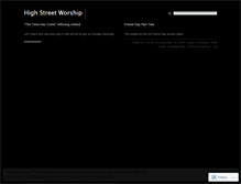 Tablet Screenshot of highstreetworship.wordpress.com