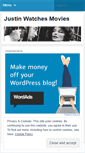 Mobile Screenshot of justinwatchesmovies.wordpress.com