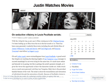 Tablet Screenshot of justinwatchesmovies.wordpress.com