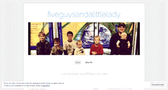 Desktop Screenshot of fiveguysandalittlelady.wordpress.com