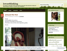 Tablet Screenshot of iowasthinking.wordpress.com