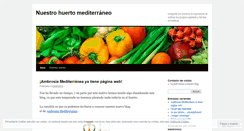Desktop Screenshot of nuestrohuertomediterraneo.wordpress.com