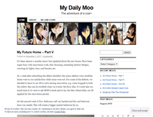 Tablet Screenshot of mydailymoo.wordpress.com