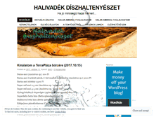 Tablet Screenshot of halivadek.wordpress.com