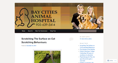 Desktop Screenshot of baycitiesanimalhospital.wordpress.com