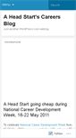 Mobile Screenshot of aheadstartcareers.wordpress.com