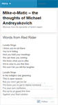 Mobile Screenshot of mikeomatic.wordpress.com