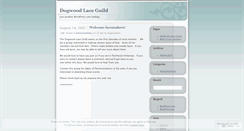Desktop Screenshot of dogwoodlace.wordpress.com