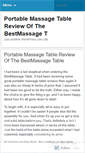 Mobile Screenshot of massagetables89.wordpress.com