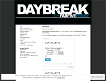 Tablet Screenshot of fabfivefebby.wordpress.com