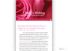 Tablet Screenshot of cfw23.wordpress.com