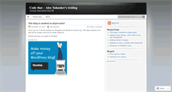 Desktop Screenshot of codethat.wordpress.com