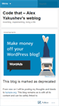 Mobile Screenshot of codethat.wordpress.com