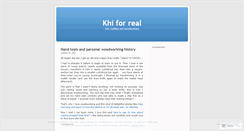 Desktop Screenshot of khinho.wordpress.com