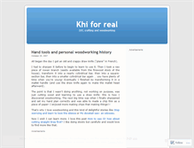 Tablet Screenshot of khinho.wordpress.com