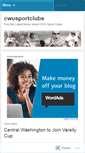 Mobile Screenshot of cwusportclubs.wordpress.com