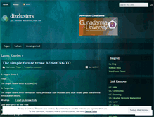 Tablet Screenshot of dizclusters.wordpress.com