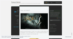 Desktop Screenshot of foreverwarrior.wordpress.com