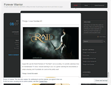 Tablet Screenshot of foreverwarrior.wordpress.com