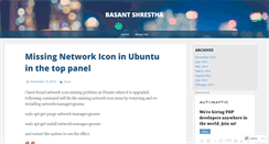 Desktop Screenshot of basantshrestha.wordpress.com