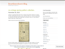 Tablet Screenshot of iheartfancyshoes.wordpress.com