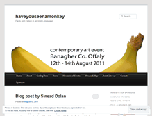 Tablet Screenshot of haveyouseenamonkey.wordpress.com
