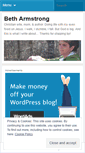 Mobile Screenshot of mbetharmstrong.wordpress.com