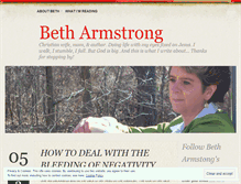 Tablet Screenshot of mbetharmstrong.wordpress.com