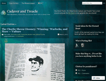 Tablet Screenshot of cadaverandtreacle.wordpress.com